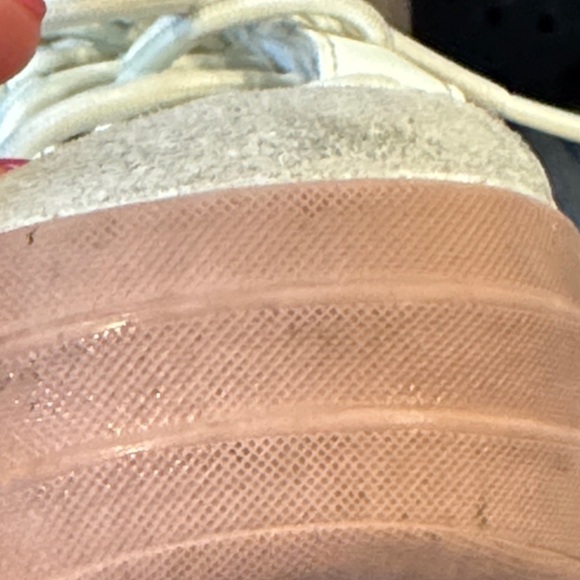 Adidas VL Court Ivory/Sandy Pink Platform  Sneakers Size 9 - Picture 15 of 15